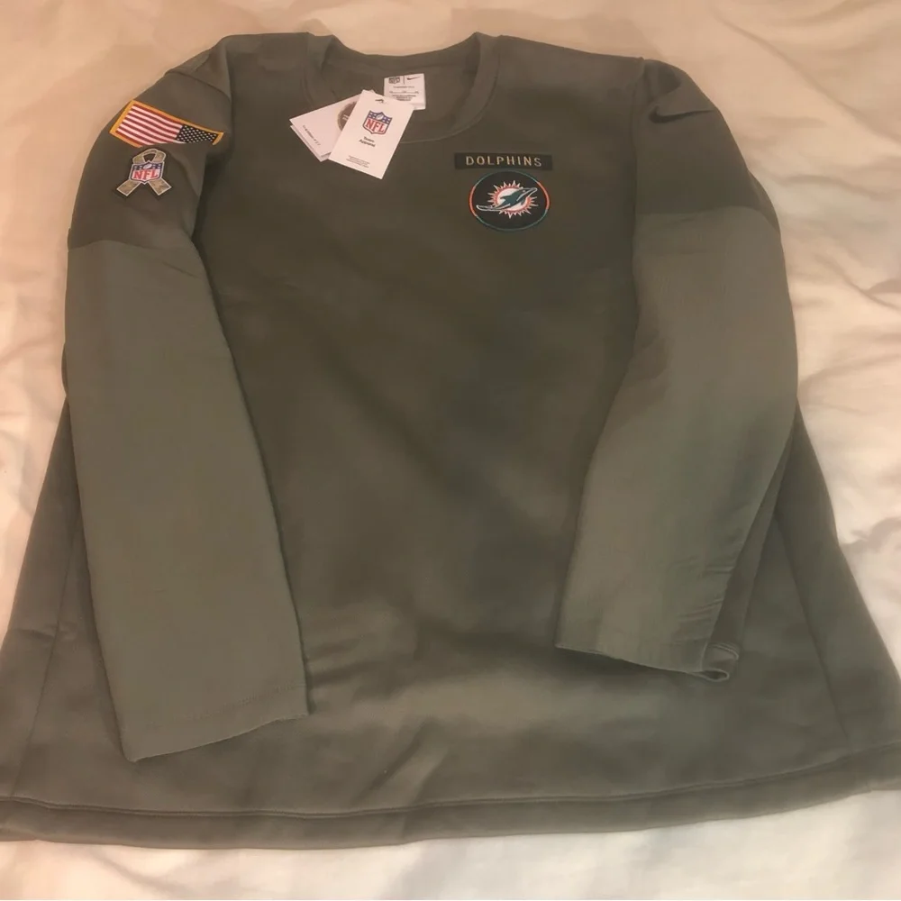 Nike Miami Dolphins “Salute to Service “ Sideline Pullover IH5854 Men’s Size XL